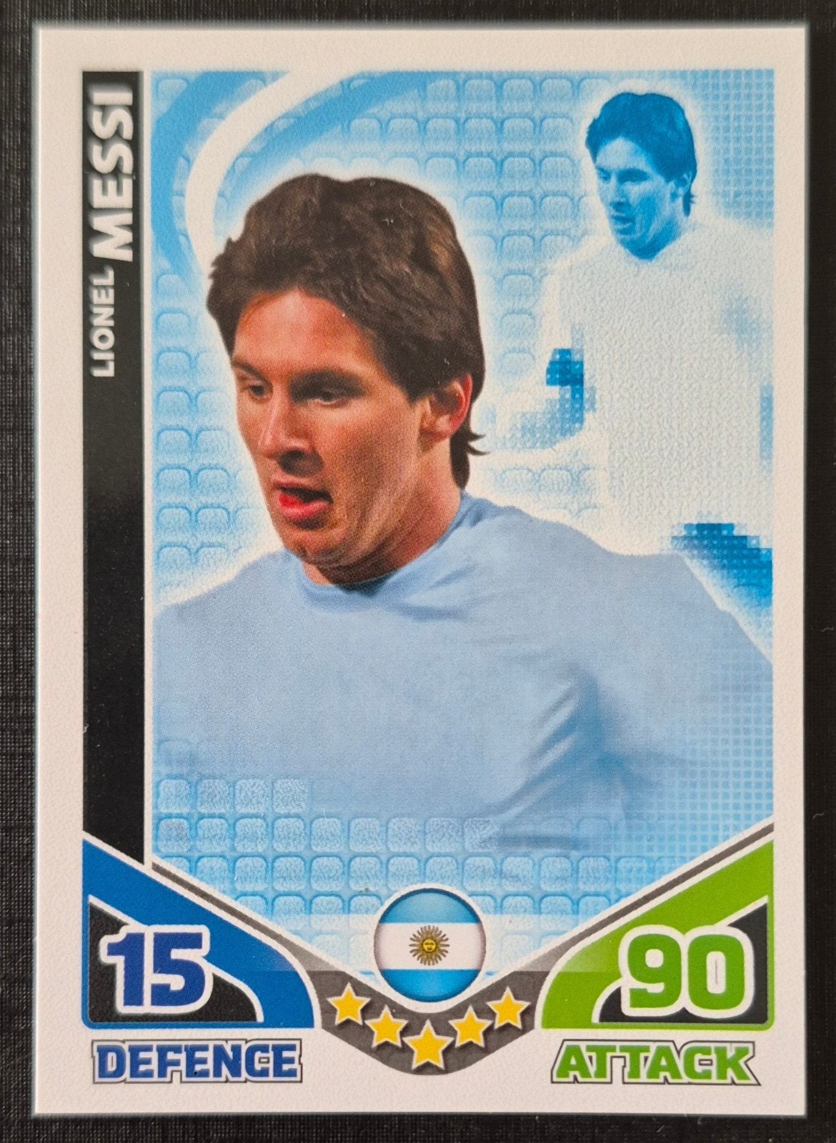 Topps Lionel Messi - Argentinië, WK 2010, Ophalen of Verzenden, Zo goed als nieuw, Plaatje