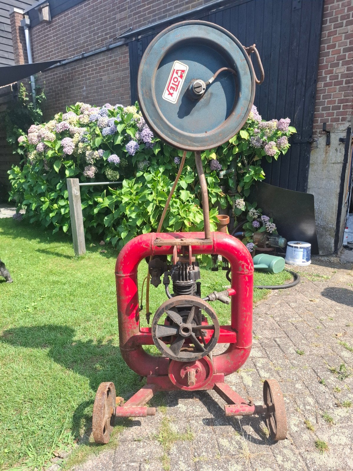 Vintage Rotan Landbouw Compressor, Ophalen, Gebruikt, Minder dan 200 liter/min, Minder dan 25 liter