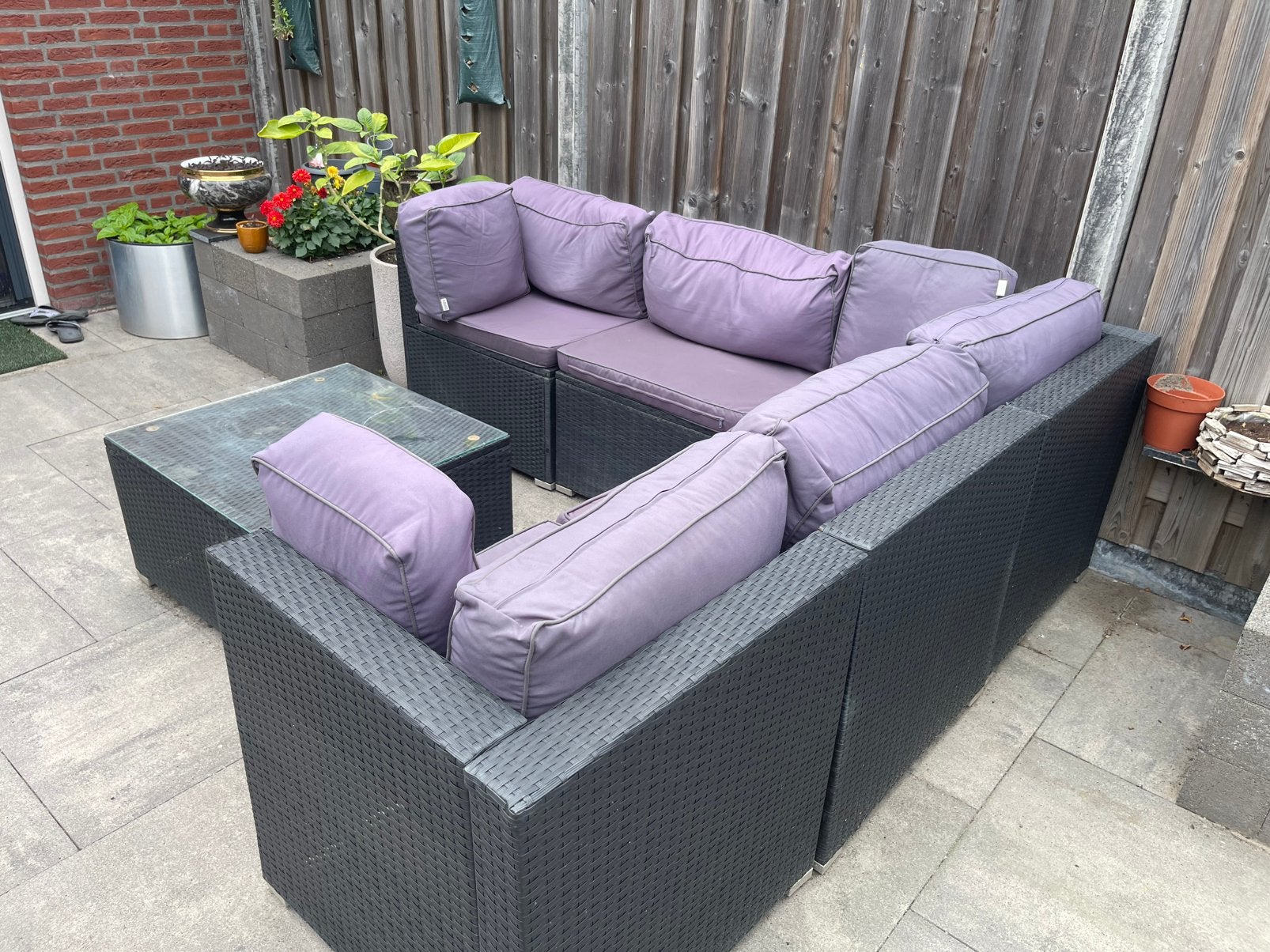 Lounge set, Tuin en Terras, Ophalen, Zo goed als nieuw