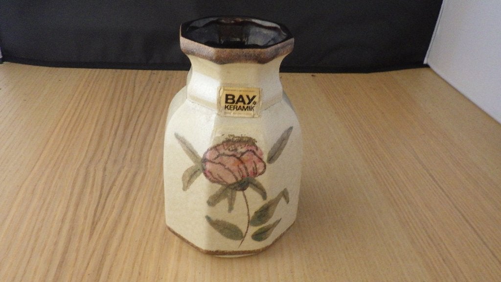 mooie vaas van Bax keramiek, Ophalen of Verzenden, Gebruikt, Overige kleuren, Steen/keramiek