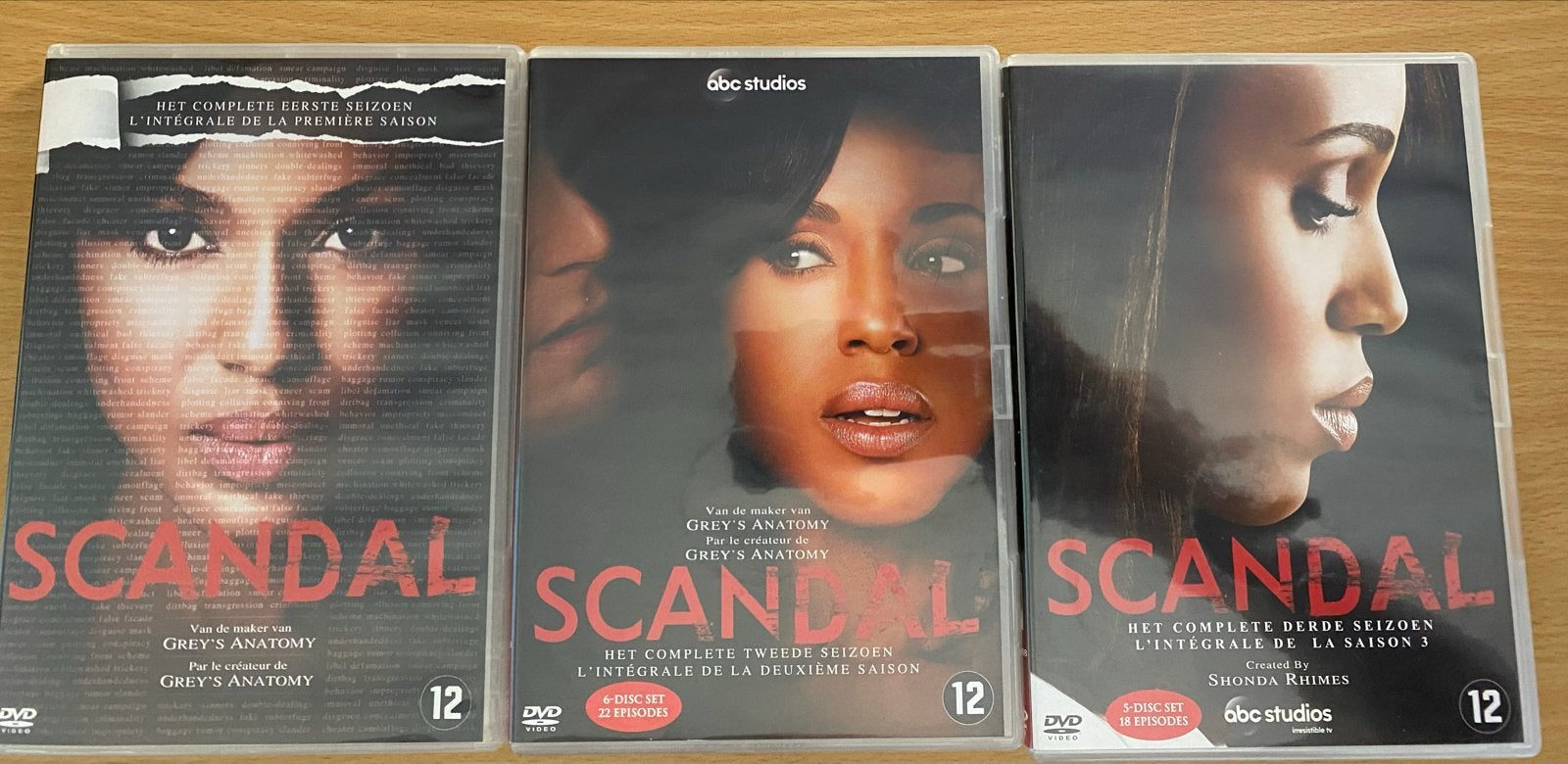 Scandal DVD Boxset Seizoen 1, 2 en 3, Engels, Seizoen 1, Nederlands, Drama