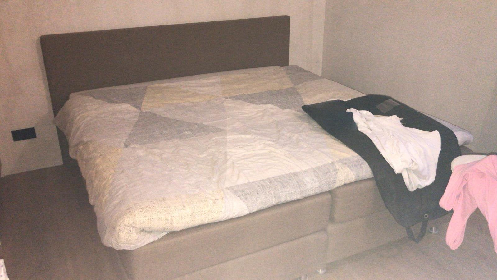 Boxspring 180x200 goudkleurig, Huis en Inrichting, Ophalen, Gebruikt, Tweepersoons, 180 cm