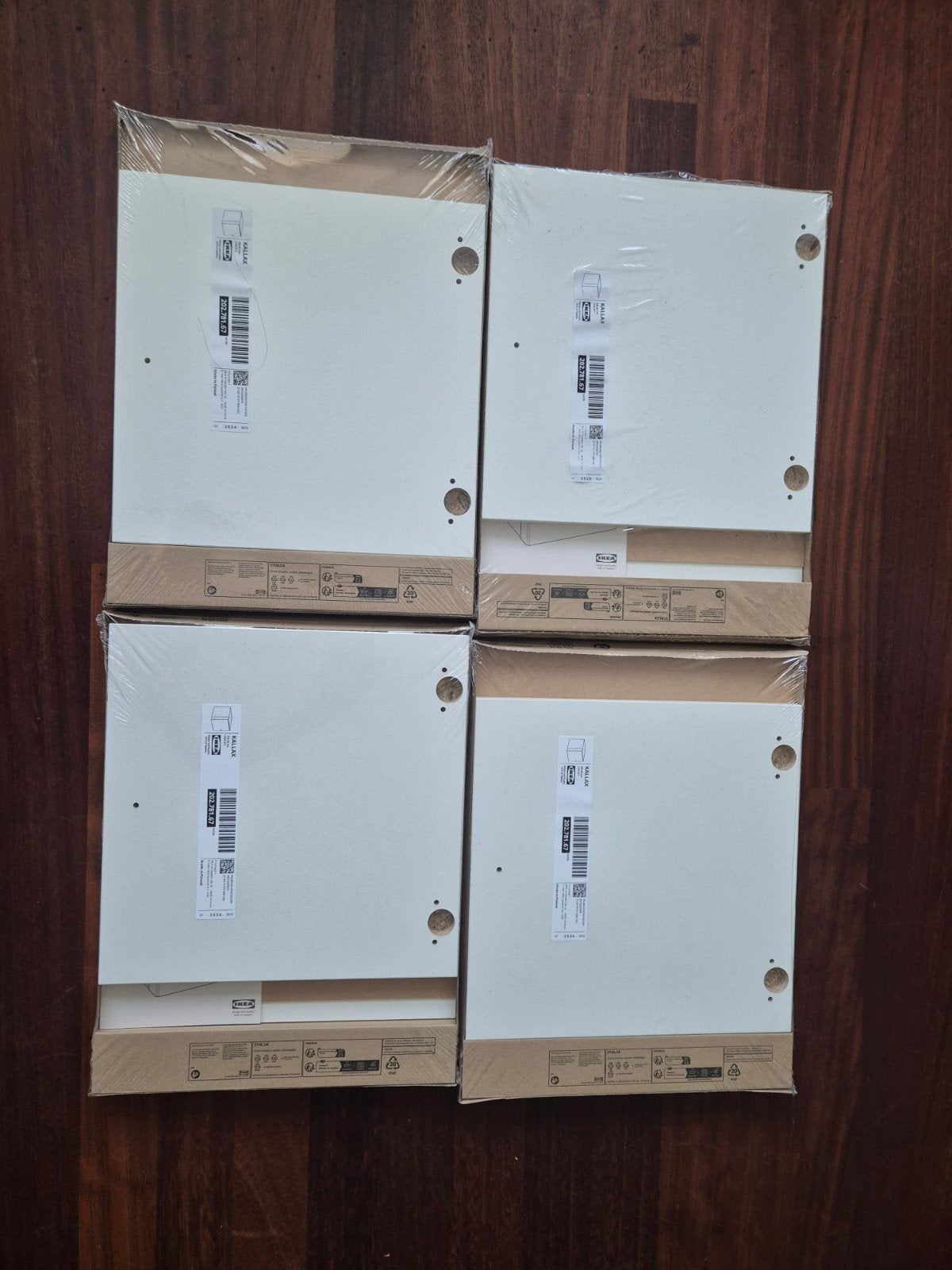 4 x witte Kallax inzet met deur, nog ingepakt, Minder dan 50 cm, Nieuw, Ophalen of Verzenden, Minder dan 100 cm