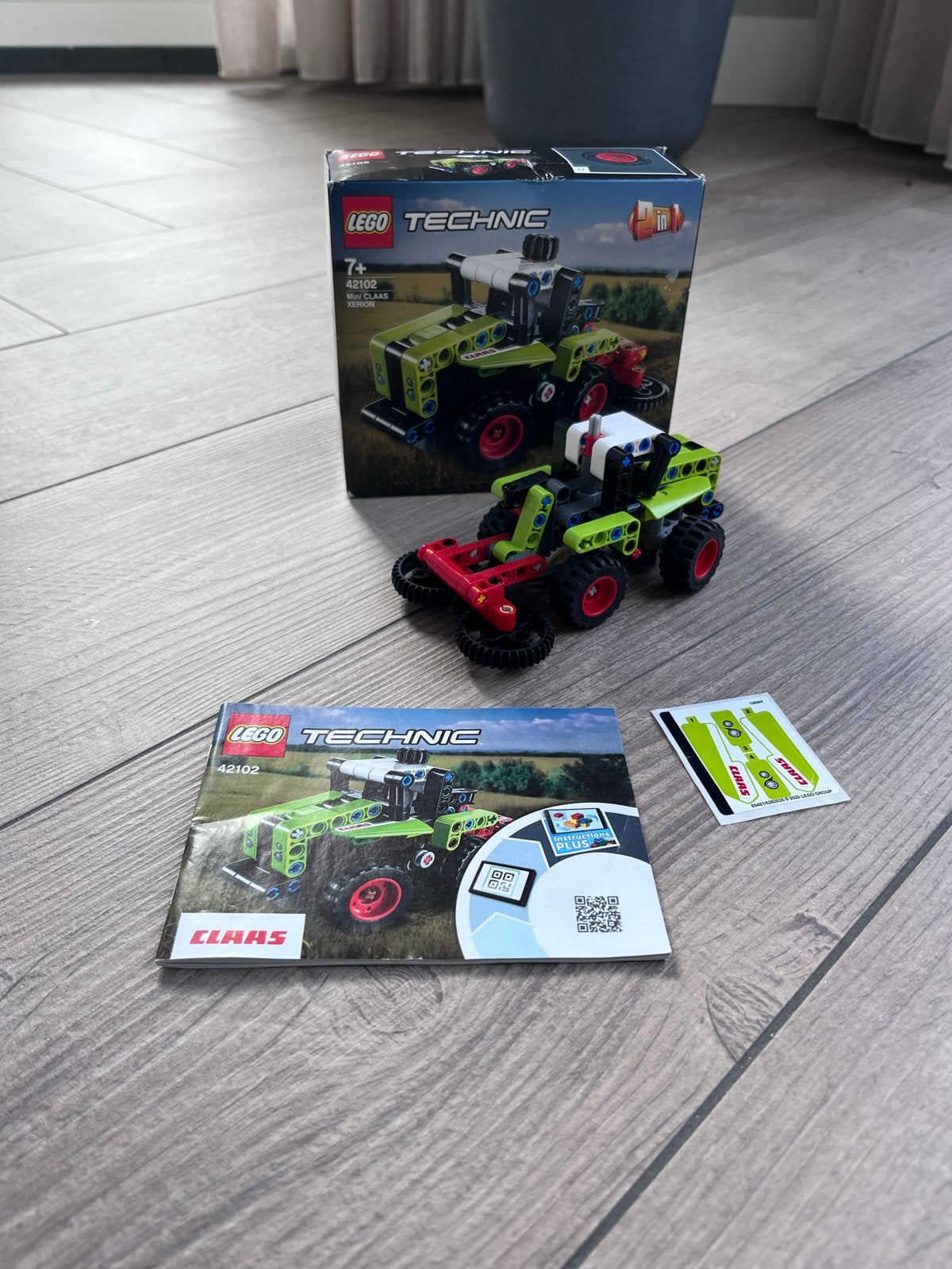 LEGO Technic 42102 Mini CLAAS XERION Tractor, Lego, Ophalen of Verzenden, Zo goed als nieuw, Technic