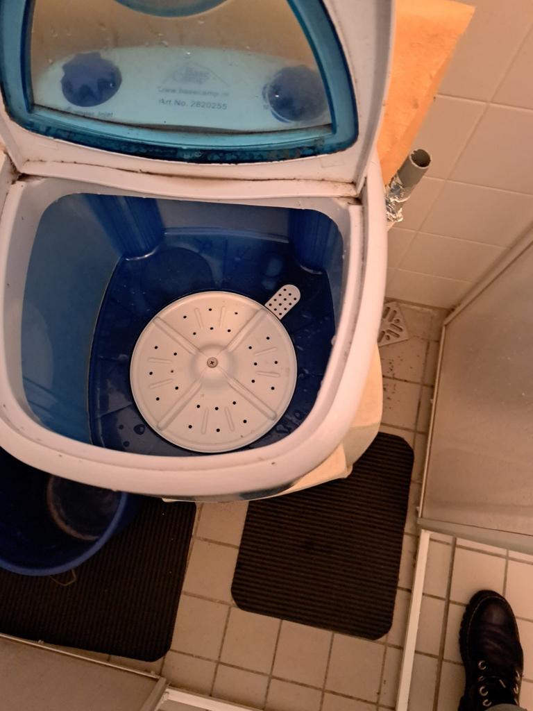 Base Camp Camping Wasmachine - Compact en Handig, Witgoed en Apparatuur, Wasmachines, Gebruikt, Bovenlader, Minder dan 4 kg, Minder dan 85 cm