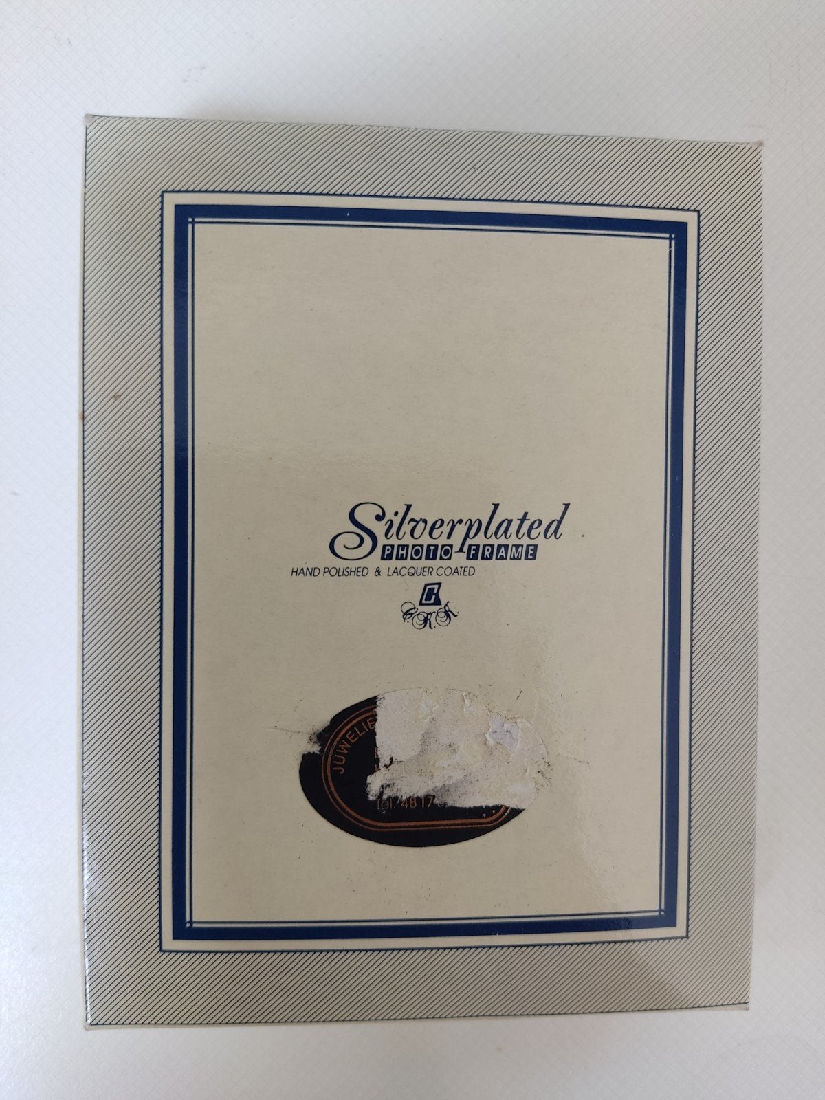 Verzilverde fotolijst 9x13 cm, Nieuw, Ophalen of Verzenden, Fotolijst, Met glas