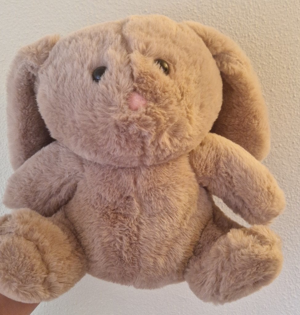 Breathing Bunny knuffel, Ophalen of Verzenden, Middelgroot (20 tot 80 cm), Beige, Konijn