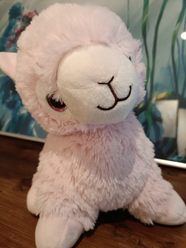 Grote lama knuffel, Kinderen en Baby's, Speelgoed | Knuffels en Pluche, Ophalen of Verzenden, Zo goed als nieuw, Overige typen