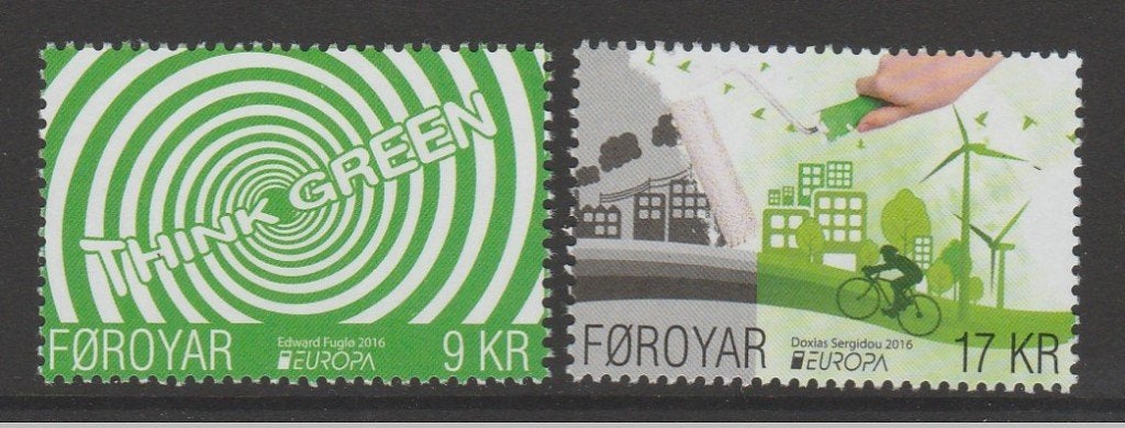 Faeroer - Michelnr 859-860 - cept 2016, duurzaamheid - pf, Verzenden, Denemarken, Postfris
