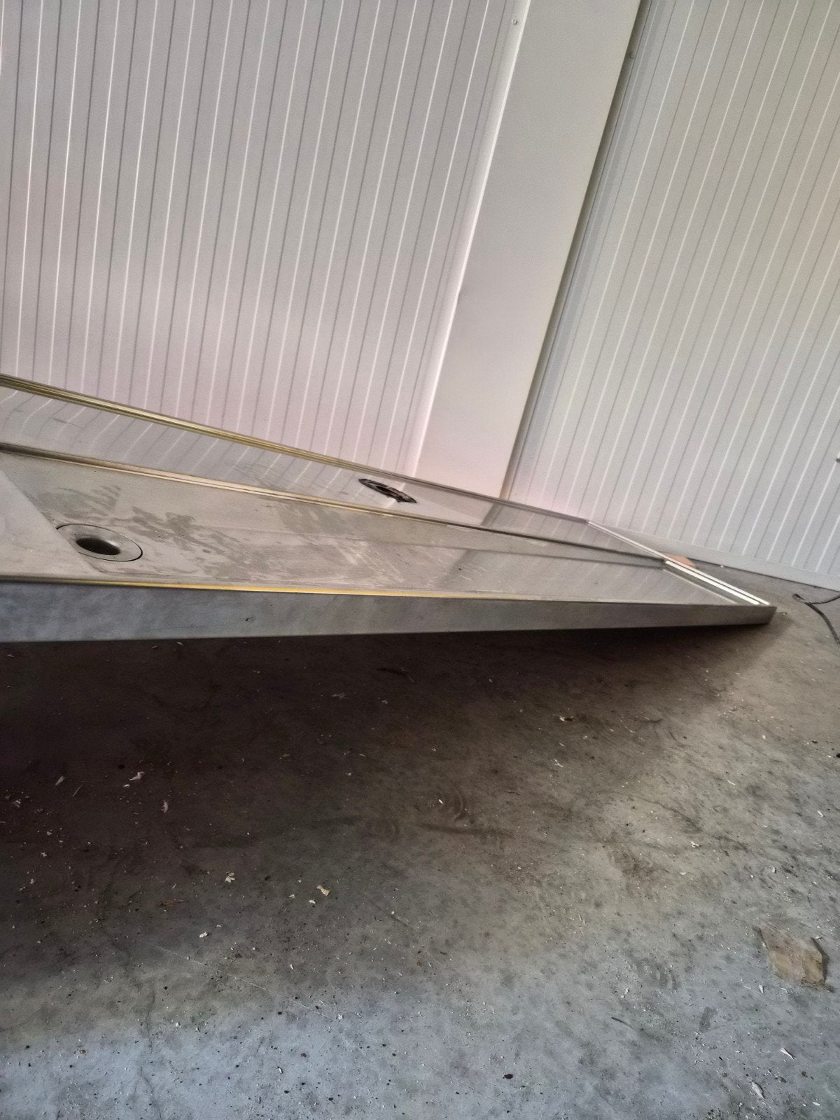 RVS aanrechtblad met spoelbak - 200x50 cm, Ophalen of Verzenden, Gebruikt, 50 tot 75 cm, Minder dan 100 cm