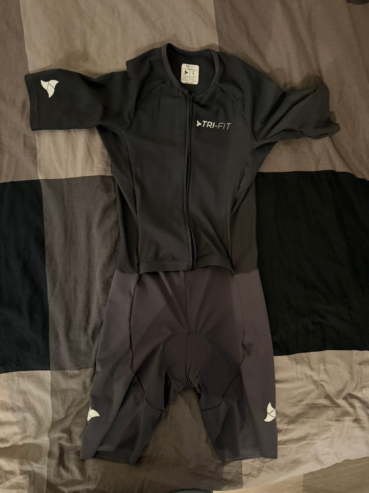 TRI-FIT Vanguard trisuit voor heren in het grijs, Ophalen of Verzenden, Zo goed als nieuw, Heren, Bovenkleding