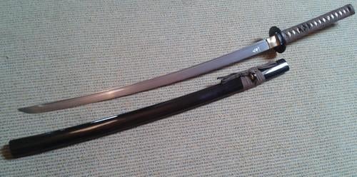 Damast staal Scherp samurai katana zwaard, sabel, mes, dolk, Ophalen of Verzenden, Overige soorten, Azië, Zwaard of Sabel