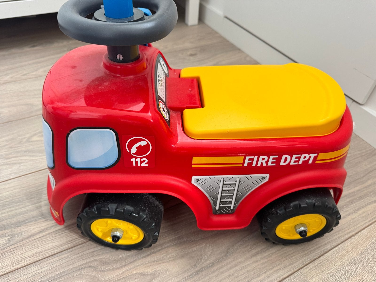 Brandweer loopauto met opbergruimte, Ophalen of Verzenden, Gebruikt