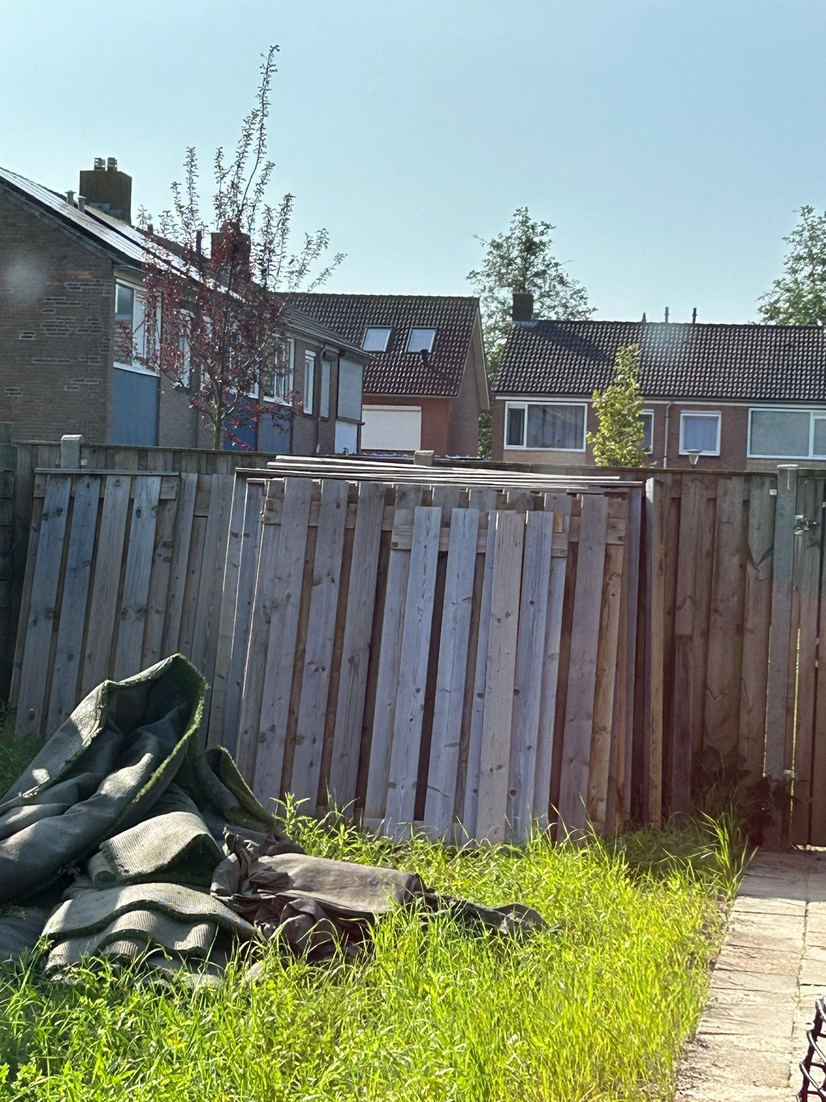 Schuttingpanelen voor betonnen palen (ca. 12 stuks), Ophalen, Minder dan 3 meter, Hout, 1 tot 2 meter