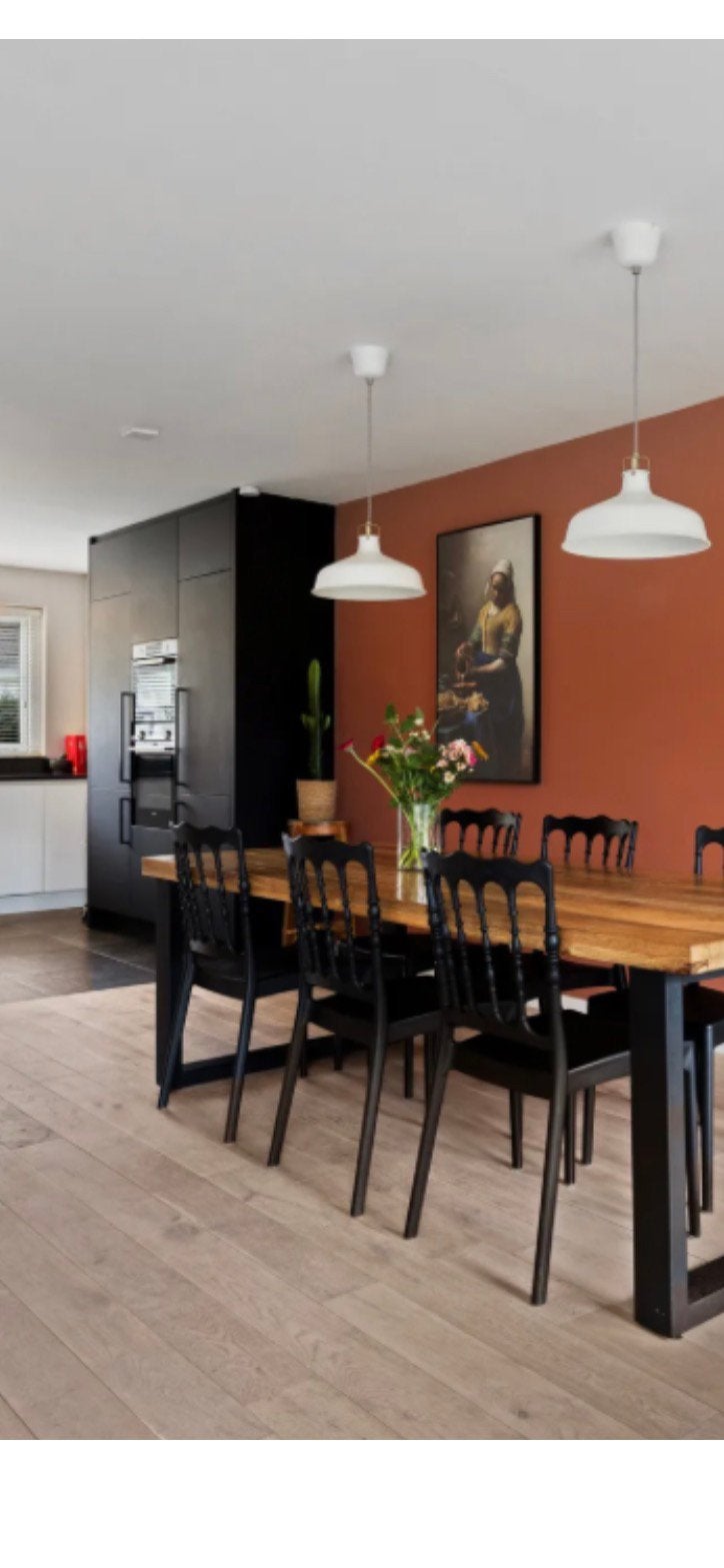 6 Eetkamer stoelen kunststof, Huis en Inrichting, Ophalen, Zo goed als nieuw, Zwart, Kunststof