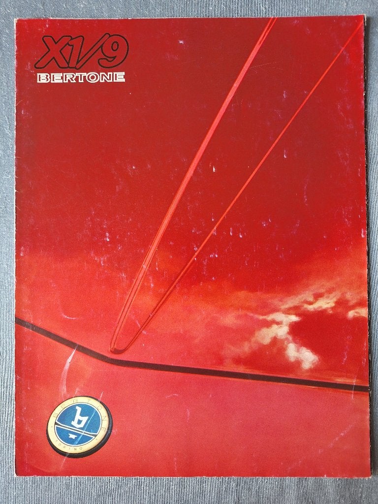 Brochure BERTONE X1/9 -   IT/EN/DE/FR, Verzenden, Gelezen, Overige merken