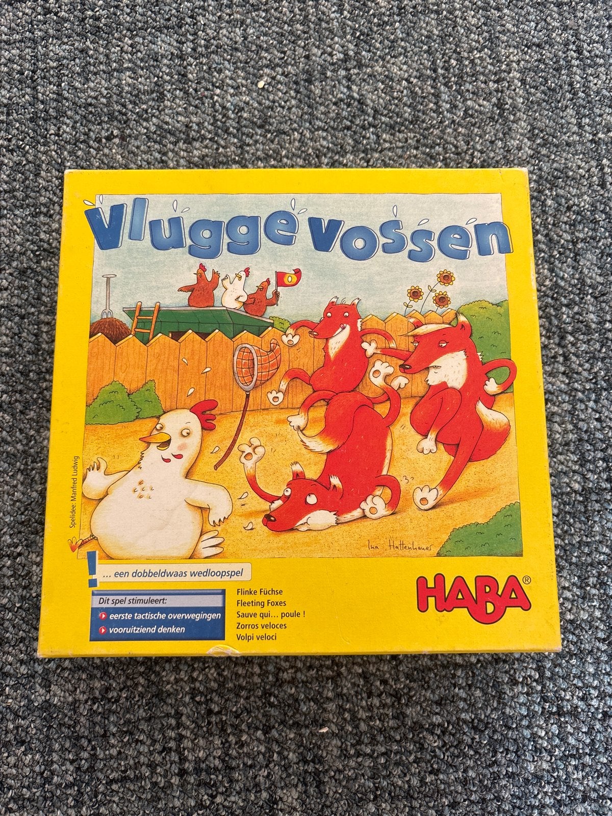 Vlugge Vossen - HABA dobbeldwaas wedloopspel, Ophalen of Verzenden, Gebruikt