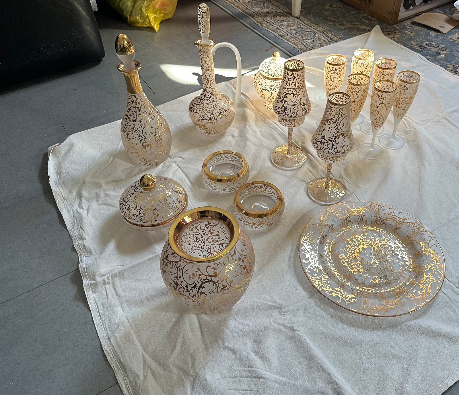 woon decoratie met gouden poeder gemaakt speciaal nieuw, Ophalen