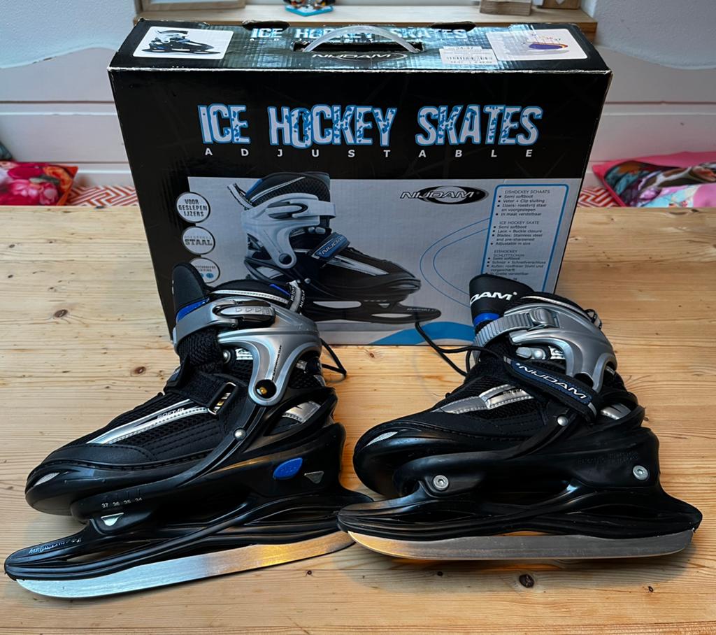 Nijdam verstelbare ijshockey schaatsen (maat 34-37), Ophalen, Gebruikt, Schaatsen