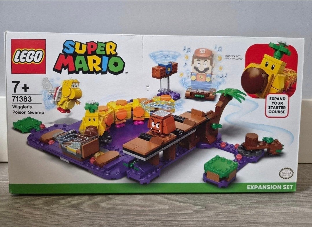 LEGO Super Mario 71383 Wiggler's Giftenmoeras, Inclusief instructies, Lego, Ophalen of Verzenden, Zo goed als nieuw