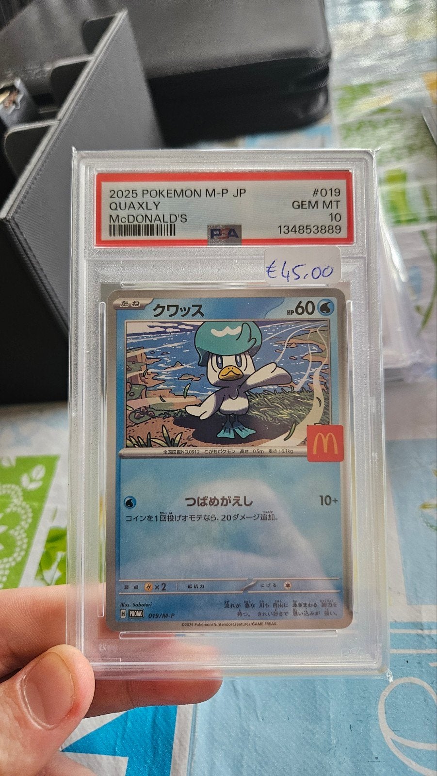Quaxly McDonald's promo PSA 10 Pokemonkaart!, Ophalen of Verzenden, Zo goed als nieuw