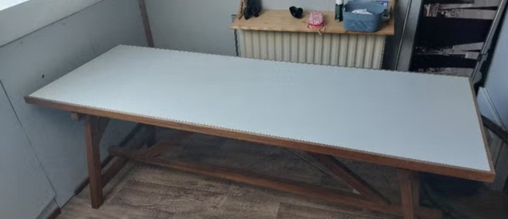 Buro/hobbytafel, Huis en Inrichting, Tafels | Eettafels, Ophalen, Gebruikt, 200 cm of meer, 50 tot 100 cm