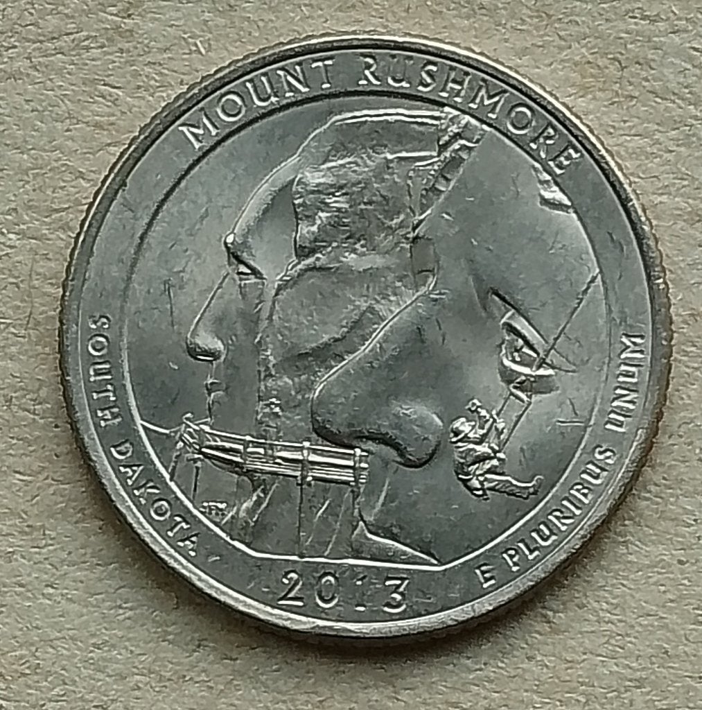 USA, 1/4 dollar 2013 P Mount Rushmore., Ophalen of Verzenden, Noord-Amerika, Losse munt