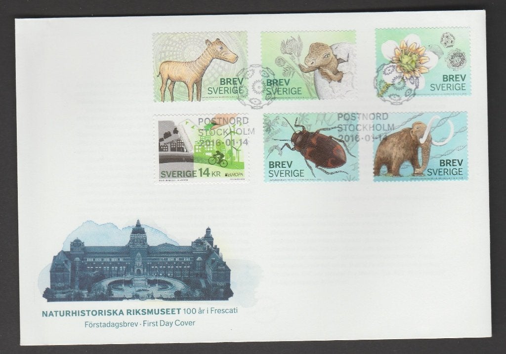 Zweden - FDC - Michelnr 3088-3093 - cept en museum, Postzegels en Munten, Postzegels | Europa | Scandinavië, Verzenden, Zweden