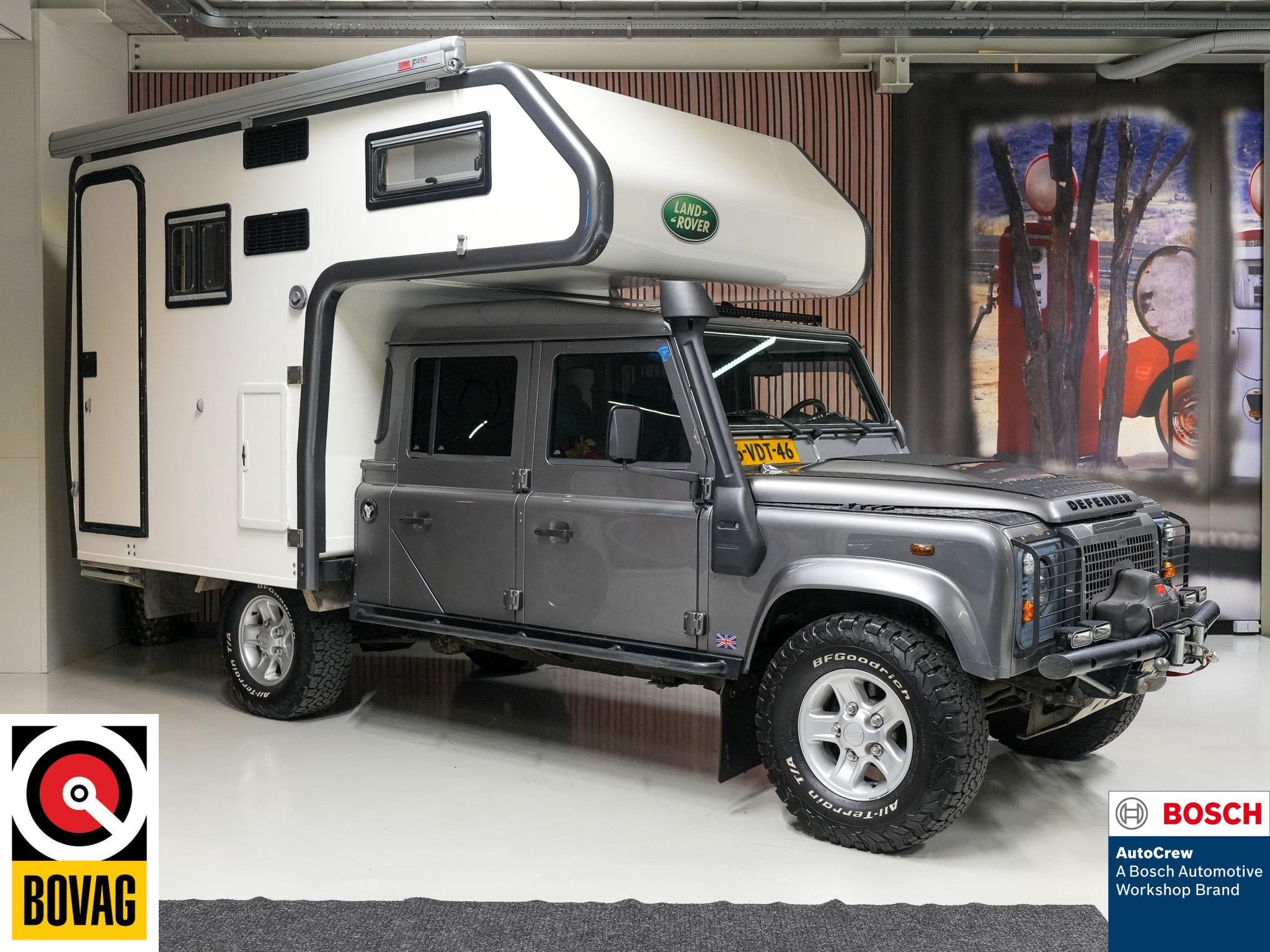 Land Rover Defender 2.4 TD 130" S Crew Cab, Auto's, Keurmerk '100% Onderhouden', Stof, Gebruikt, 4 cilinders