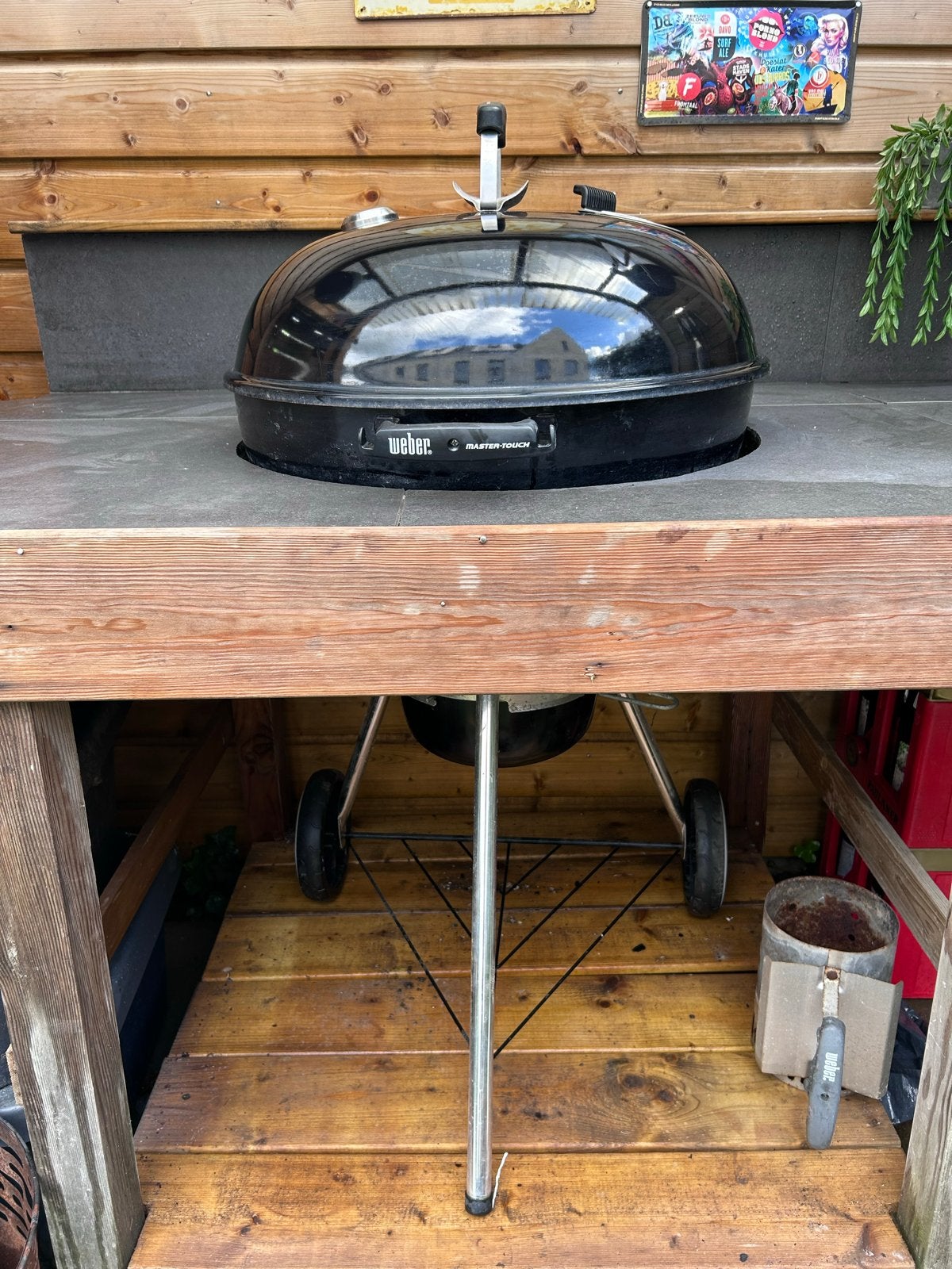 Weber Master-Touch BBQ - Los of met buitenkeuken, Ophalen, Gebruikt