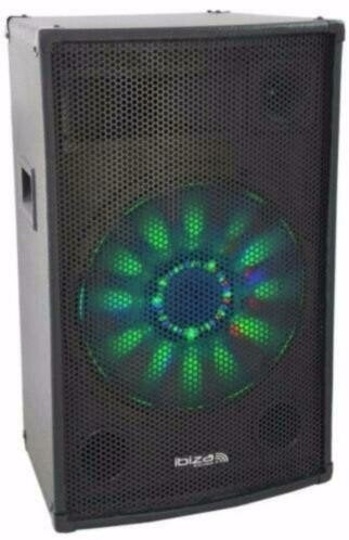Ibiza X-LED12 Speaker met RGB Led 2188-B, Overige merken, ., Overige typen, Nieuw