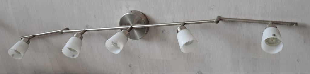 Ikea plafondlamp 133 cm lang, Huis en Inrichting, Lampen | Plafondlampen, Ophalen of Verzenden, Zo goed als nieuw, Glas