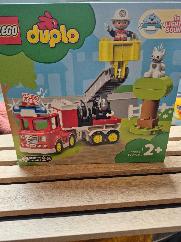 Duplo brandweerauto 10969, Compleet, Overige thema's, Ophalen of Verzenden, Zo goed als nieuw