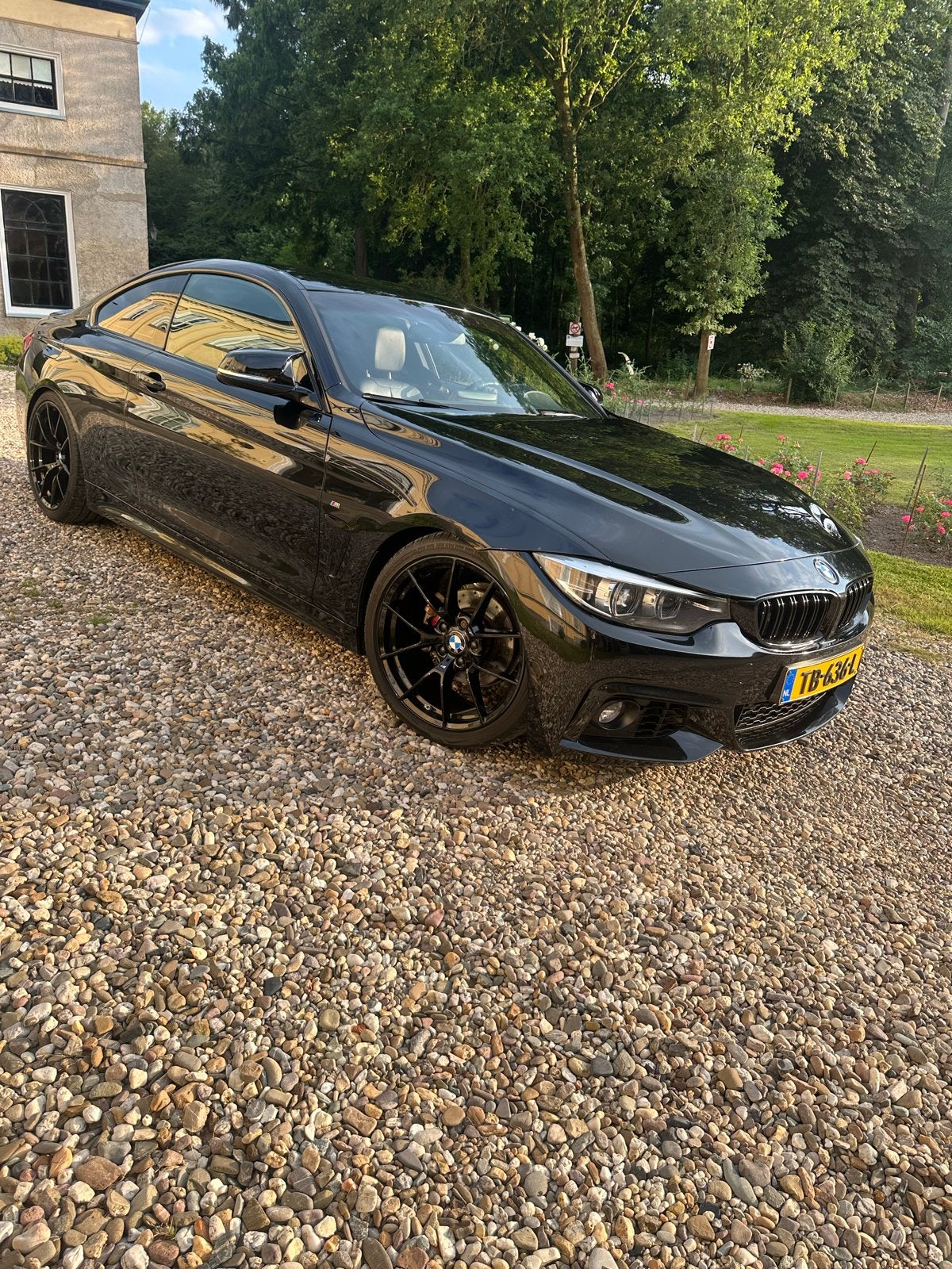 BMW 4-Serie 420i 184pk Aut 2018 Zwart, Auto's, 1998 cc, Achterwielaandrijving, 4 stoelen, Zwart