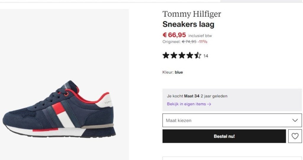 Tommy Hilfiger schoenen / maat 34, Tommy Hilfigger, Schoenen, Ophalen of Verzenden, Zo goed als nieuw