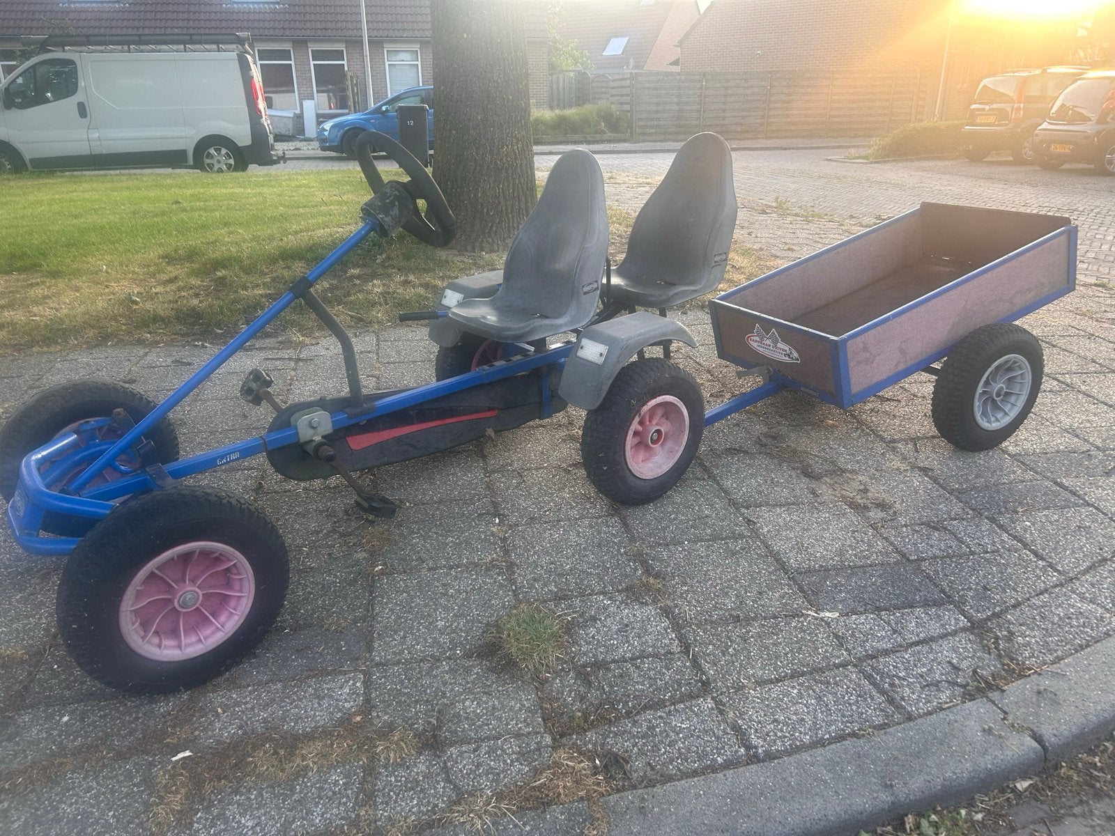 Berg skelter duozit&aanhanger. VANDAAG OP TE HALEN VOOR 100€, Ophalen, Gebruikt, Berg, Duozit