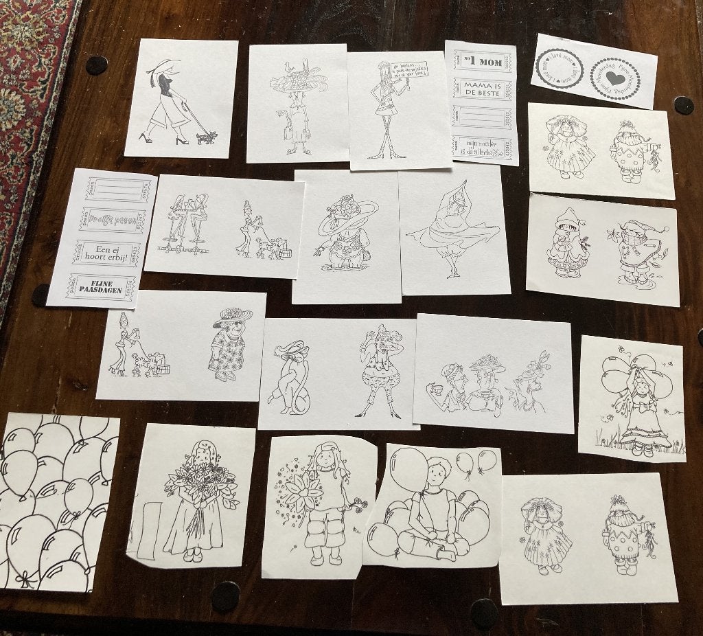 Stempelafdrukjes 70 stuks, Ophalen of Verzenden, Nieuw, Overige typen