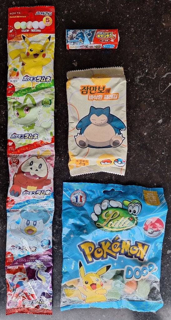 Pokemon - 8 gesloten snoepverpakkingen - Z. Korea, Verzenden, Zo goed als nieuw