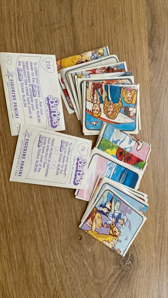 34 x panini barbie stickers, Ophalen of Verzenden, Meerdere stickers