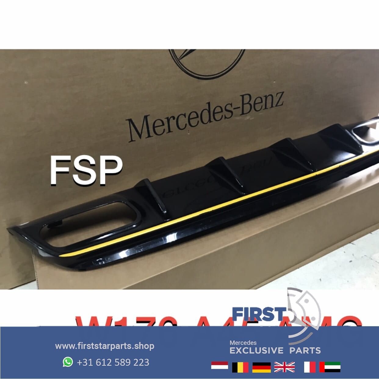 W176 A45 AMG FACELIFT DIFFUSER Mercedes A Klasse 2012-2018 E, Gebruikt, -, Ophalen of Verzenden, -