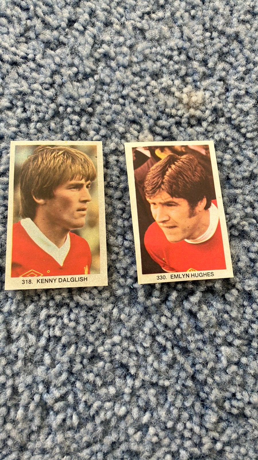 Dalglish hughes Liverpool panini Vanderhout 1979-1980, Verzamelen, Sportartikelen en Voetbal, Ophalen of Verzenden, Zo goed als nieuw