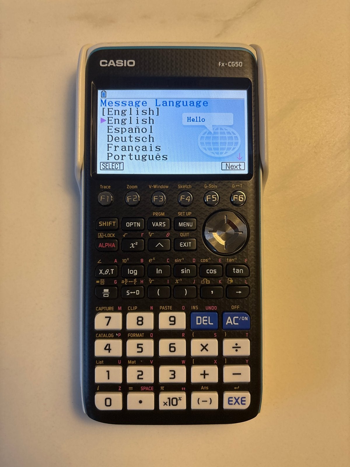 Casio fx-CG50 Grafische Rekenmachine, Ophalen of Verzenden, Grafische rekenmachine, Zo goed als nieuw