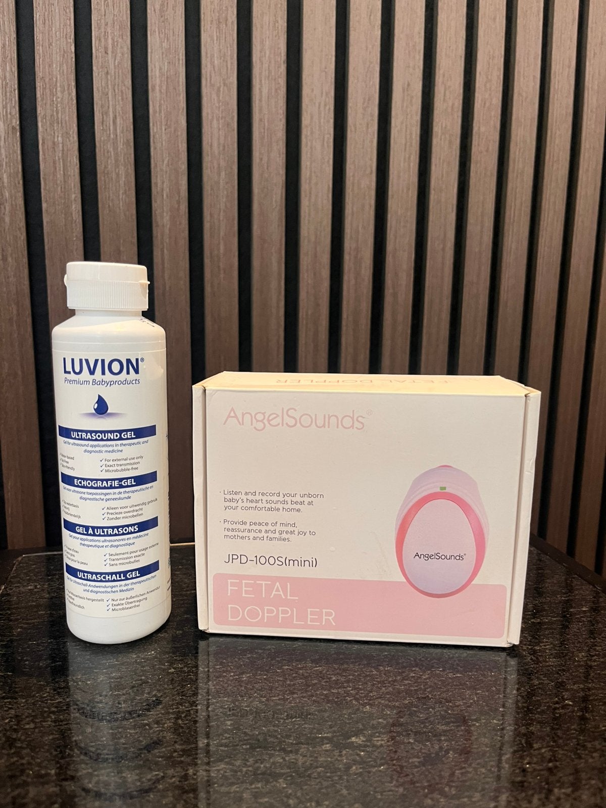 AngelSounds Fetal Doppler inclusief luvion gel, Verzenden, Gebruikt