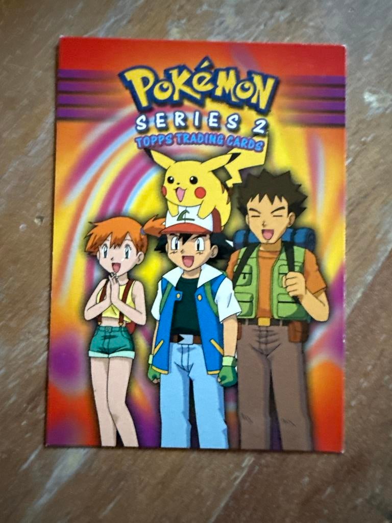 Pokémon Topps Trading Cards Series 2 Checklist, Ophalen of Verzenden, Zo goed als nieuw, Losse kaart