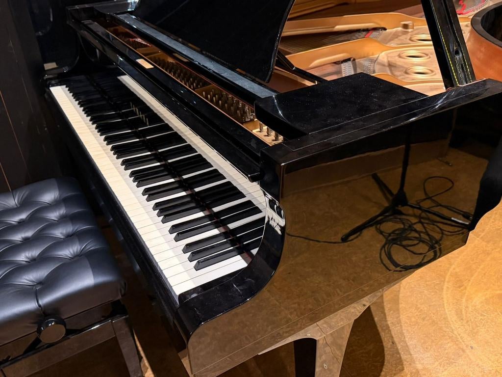 Yamaha C5 '90 te koop, Muziek en Instrumenten, Piano's, Ophalen of Verzenden, Gebruikt, Zwart