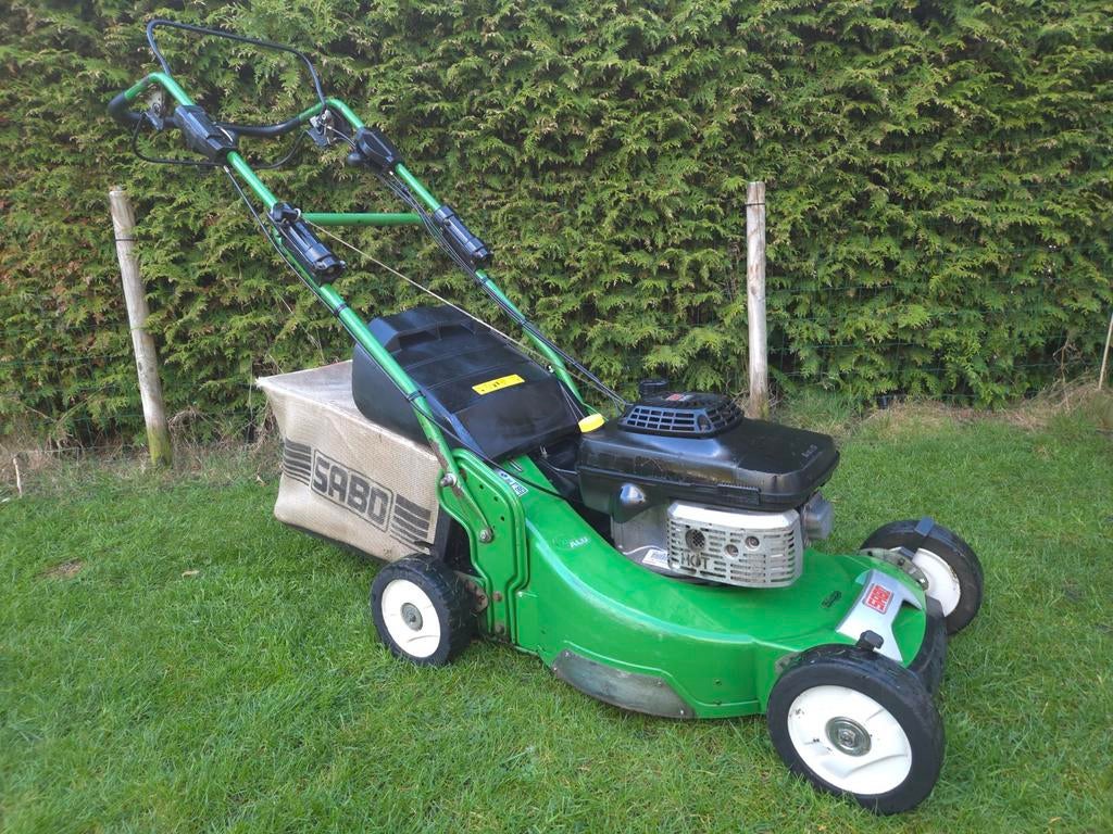 SABO 54 VARIO PRO PLUS Grasmaaier Kawasaki motor, Tuin en Terras, Grasmaaiers, Ophalen, Cirkelmaaier, Gebruikt, SABO