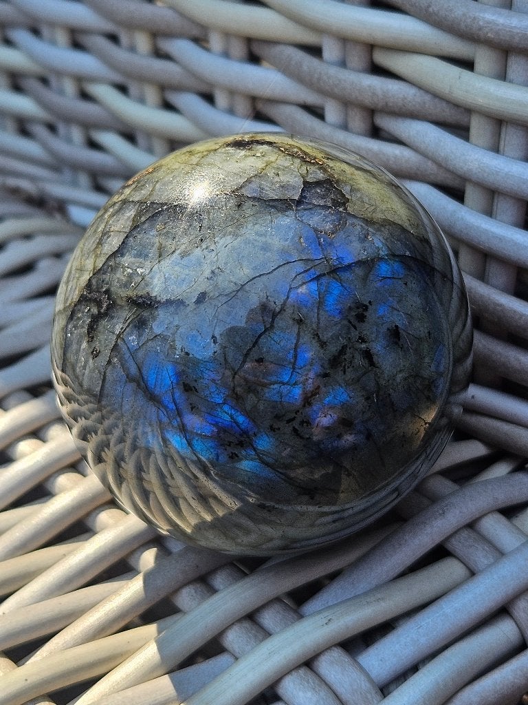 7cm grote labradoriet bol, Verzamelen, Ophalen of Verzenden