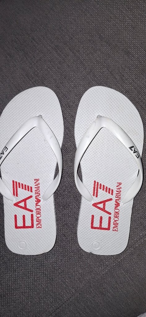 EA7, Armani, Emporio Armani, Slippers, Wit, Nieuw, Ophalen of Verzenden