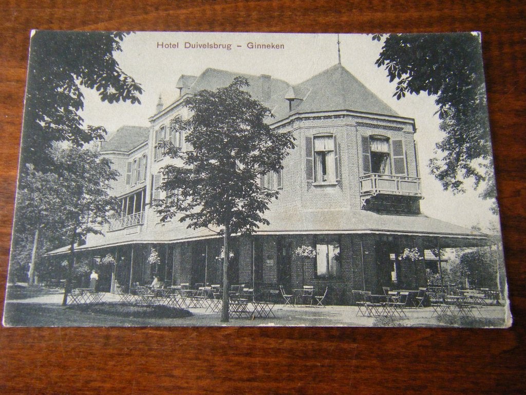 Q38 - Breda - Ginneken - Hotel Duivelsbrug - 1907 - Mooi/Oud, Ophalen of Verzenden, Voor 1920, Noord-Brabant