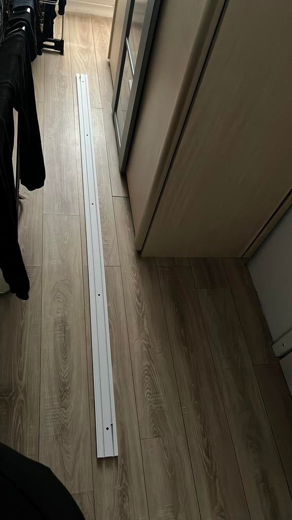 Gordijnrails, Huis en Inrichting, Stoffering | Gordijnen en Lamellen, Ophalen, Gebruikt, Wit, 200 cm of meer